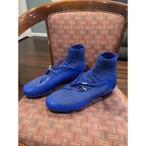 New Sz 13 Under Armour Highlight 2 MC Knit Football Cleats 3027304-400 Blue